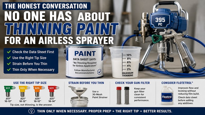 Thinning Paint for an Airless Sprayer
