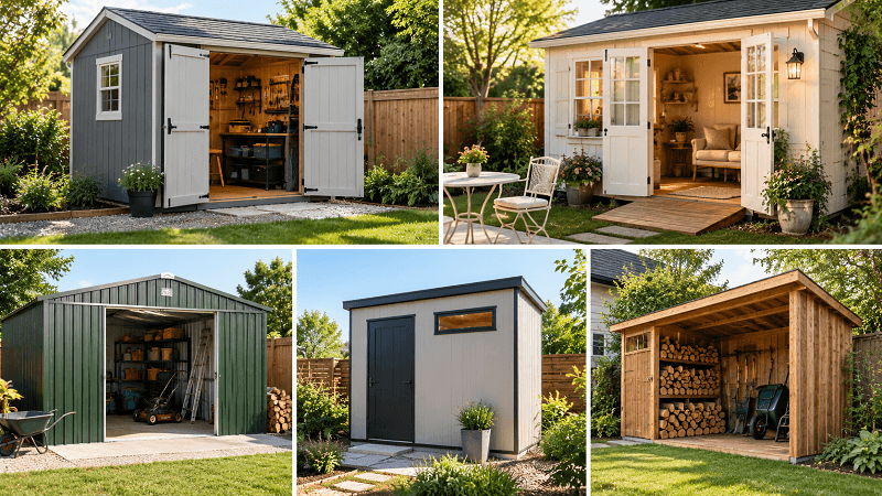 Garden Sheds: Five Setups for Five Kinds of Homeowner